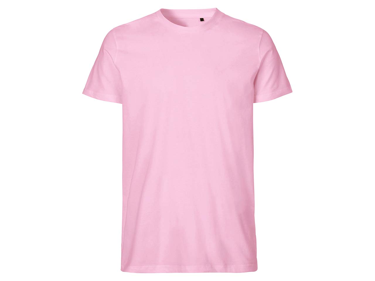 Neutral Bio-Herren-T-Shirt mit Rundhalsausschnitt light pink, Gr. XL