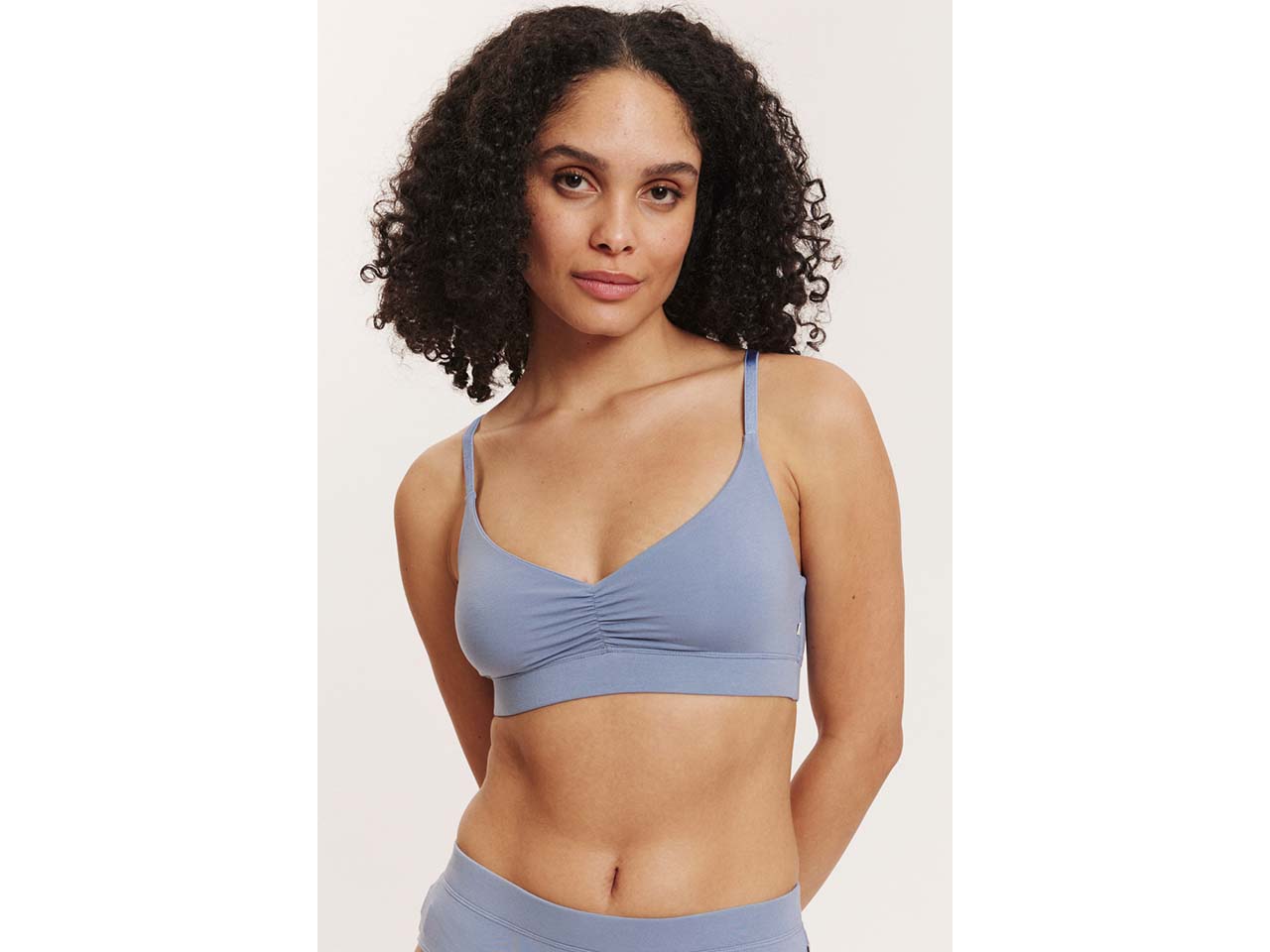 tranquillo Damen-Bralette "Nolaa" aus Tencel, tempest blue, Gr. M