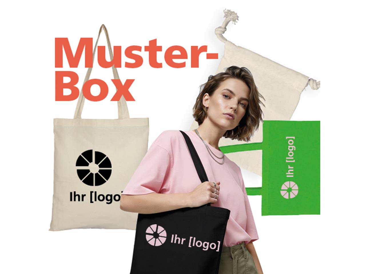 Musterpaket Werbeartikel "Baumwolltaschen und -beutel"