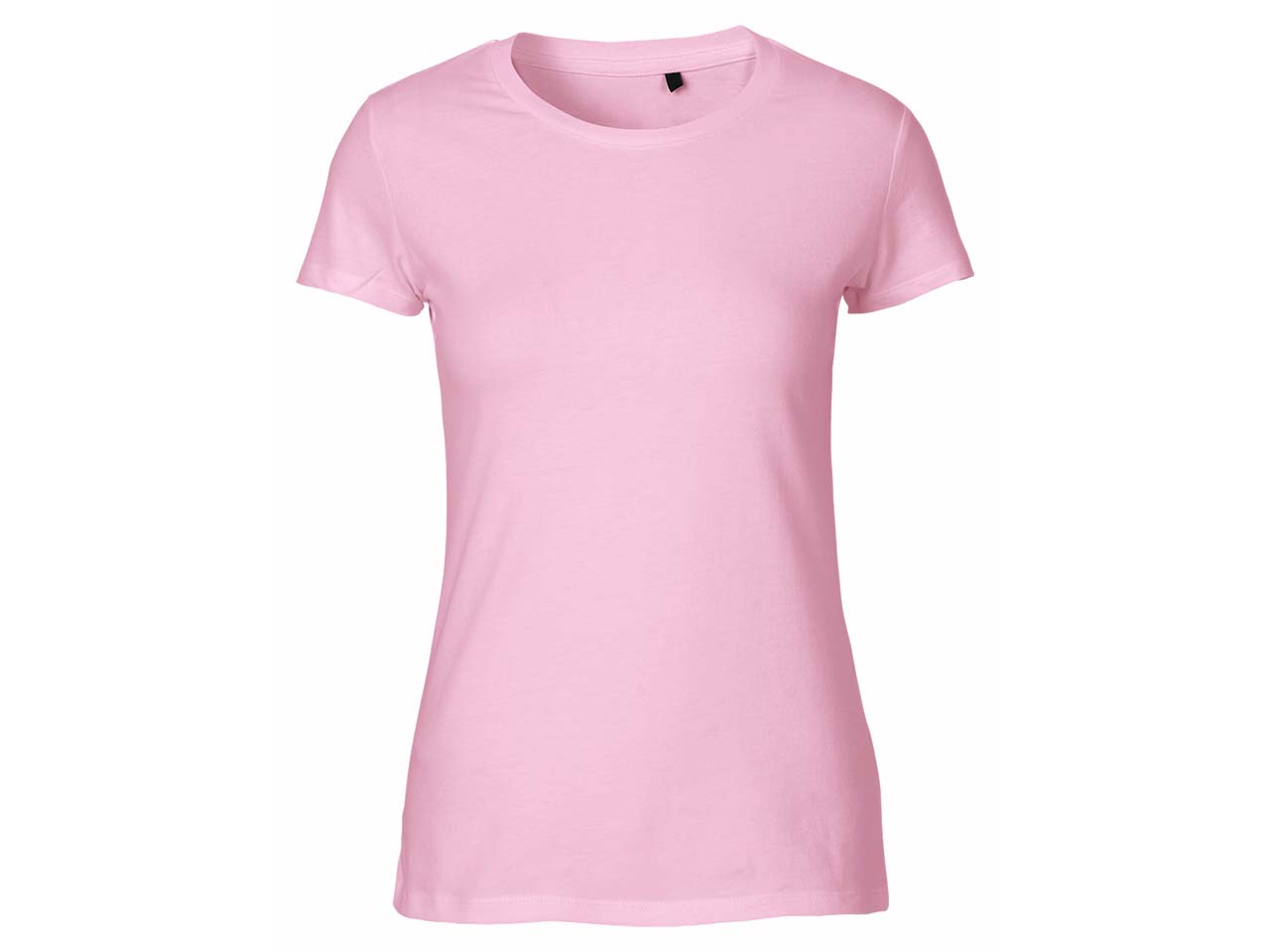 Neutral Bio-Damen-T-Shirt mit Rundhalsausschnitt light pink, Gr. S