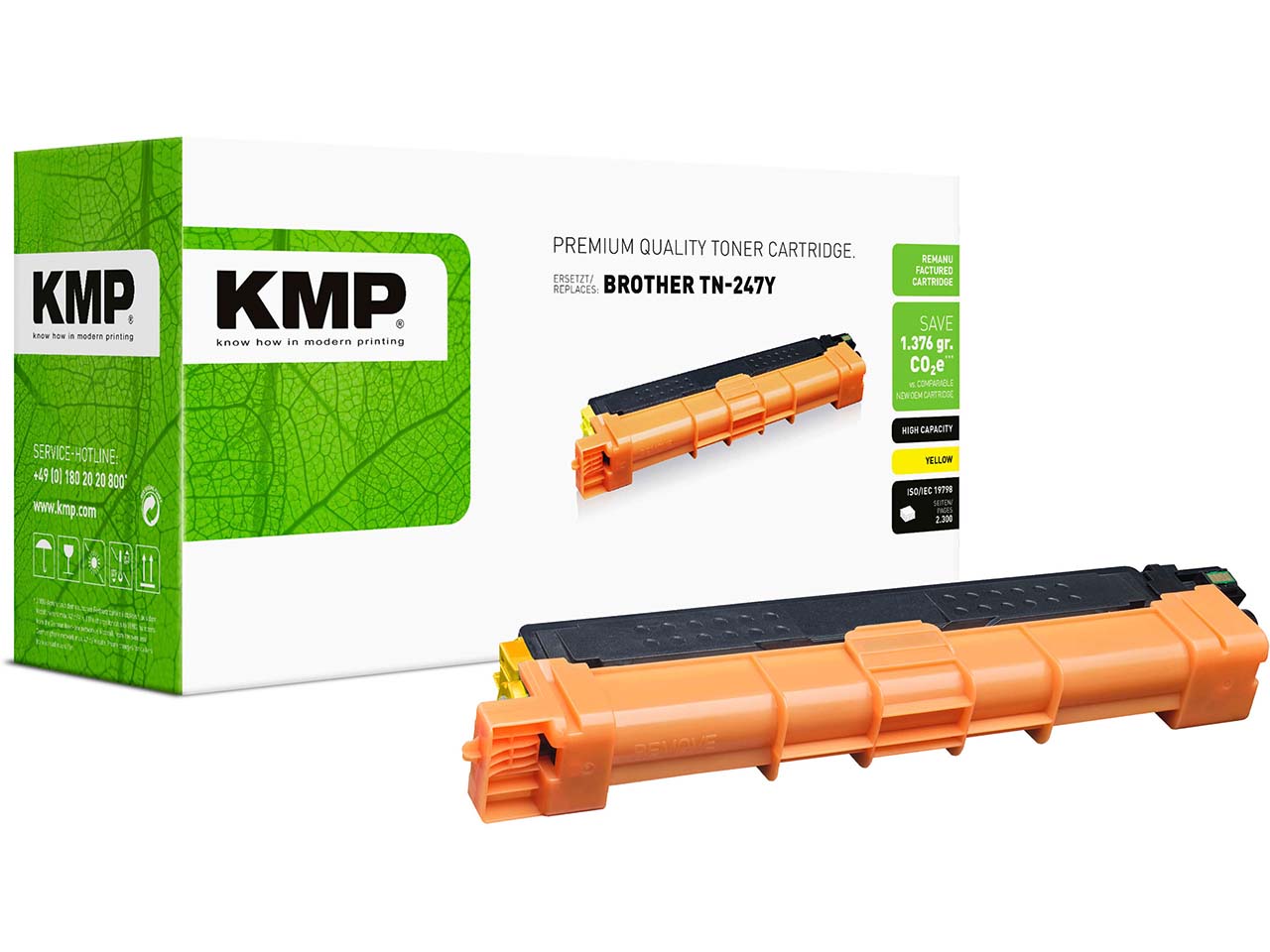 KMP Toner ersetzt Brother TN-247Y gelb