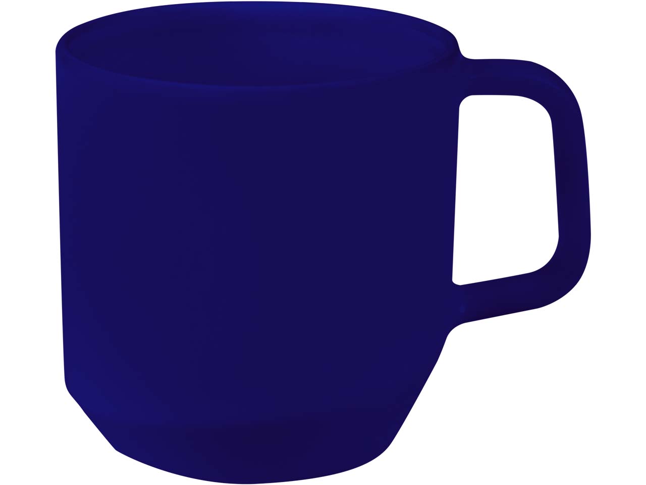 Keramiktasse "Bold" 360 ml, light navy blue