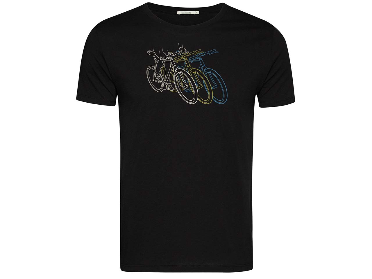 GREENBOMB Bio-Herren-T-Shirt 'Race' mit Rundhalsausschnitt, black, Gr. XL