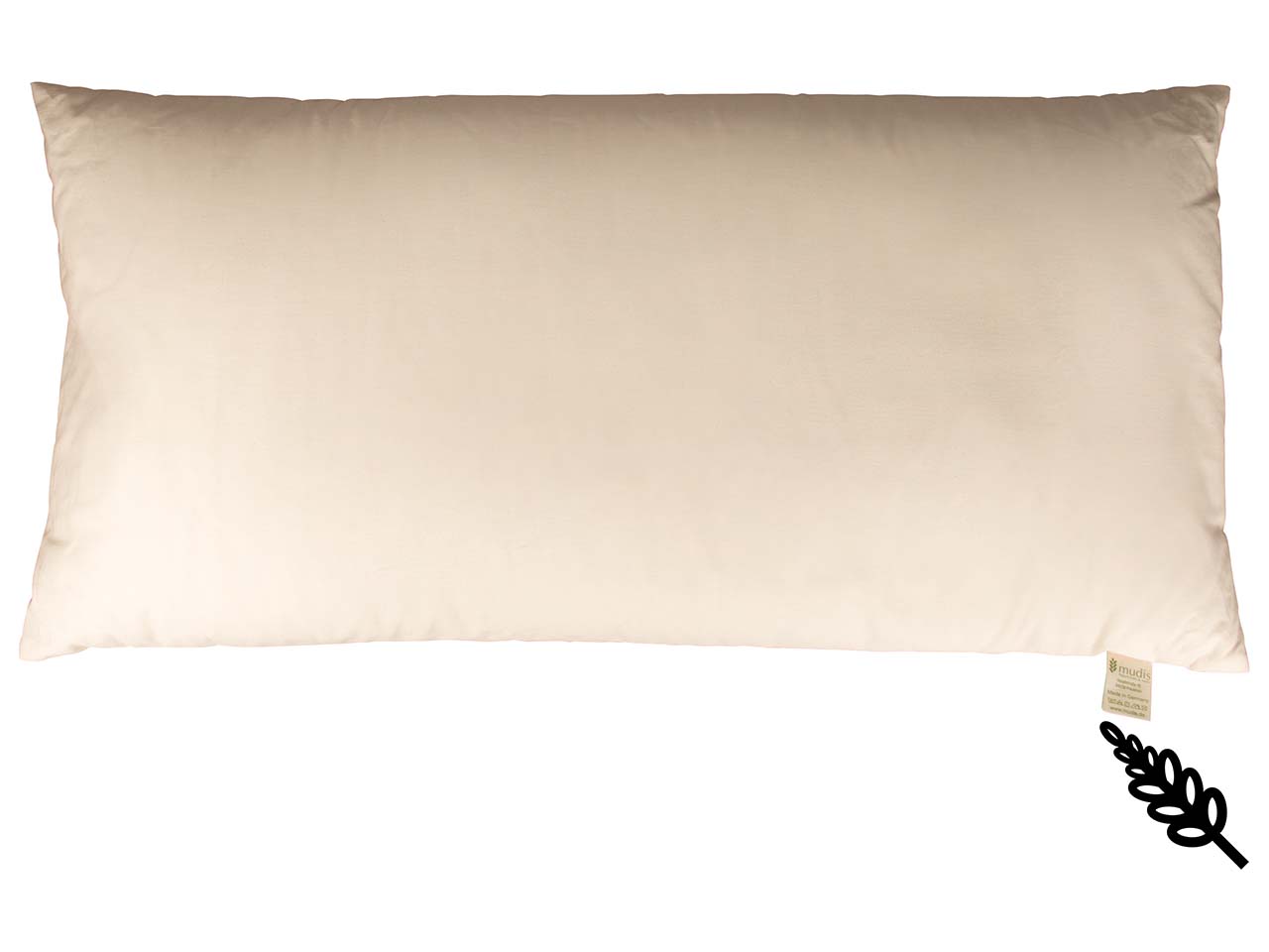 mudis Kopfkissen 40 x 80 cm Hirseschalen