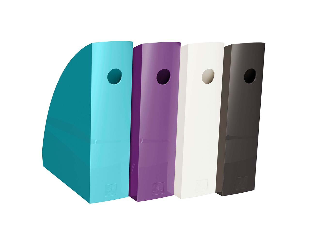 4 Exacompta Stehsammler MAG-CUBE "Titan", DIN A4+, farbig sortiert