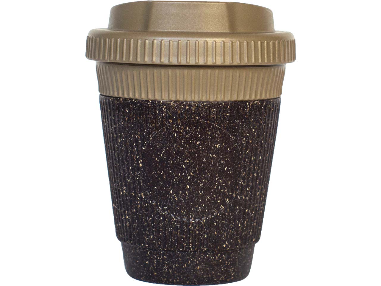 Kaffeebecher 250 ml, aus recyceltem Kaffeesatz, inkl. 1c Weiß-Aufdruck, coffee/cardamom