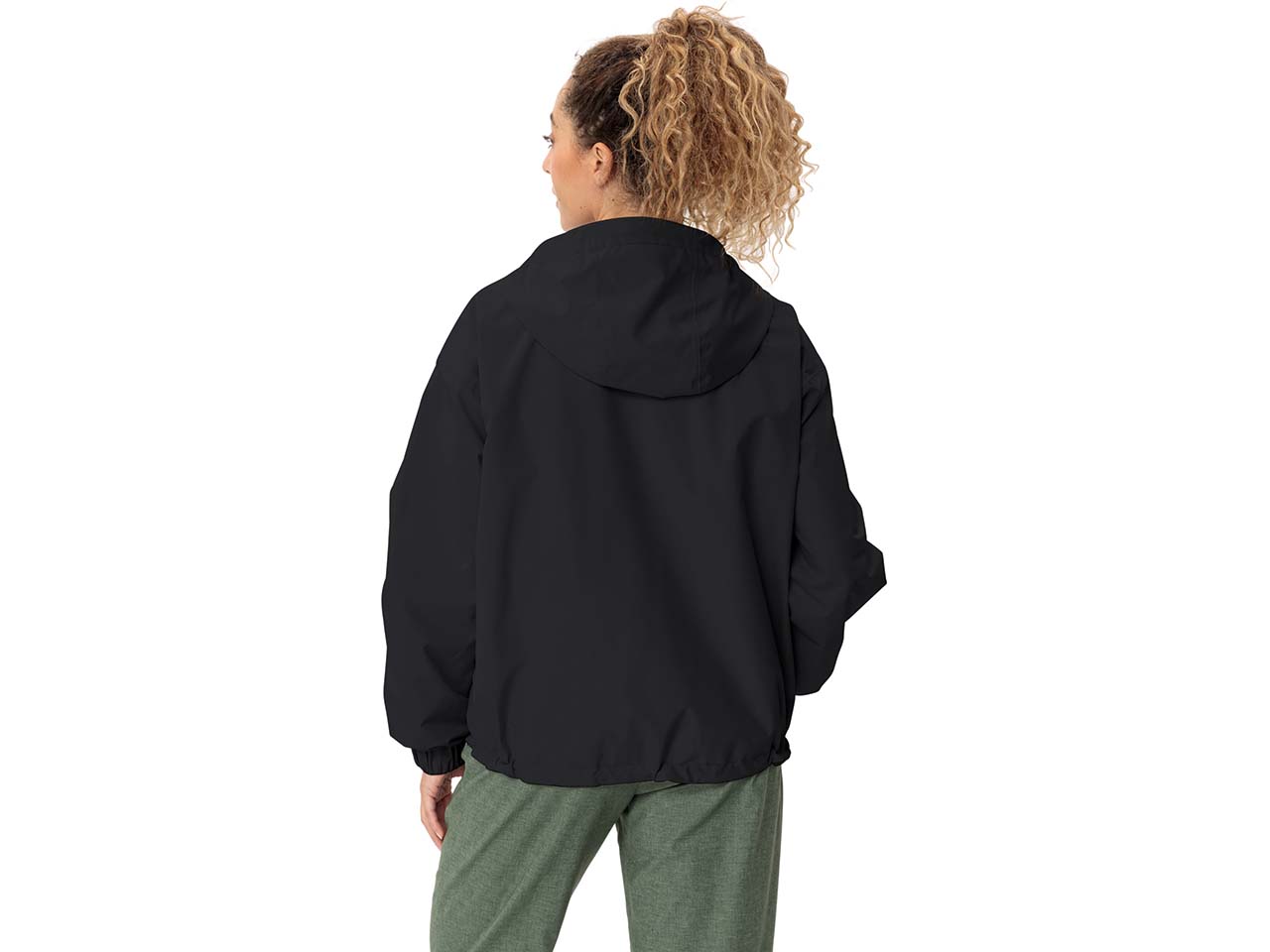 VAUDE Damen-Regenjacke 'Mineo' locker geschnitten, black, Gr. 42