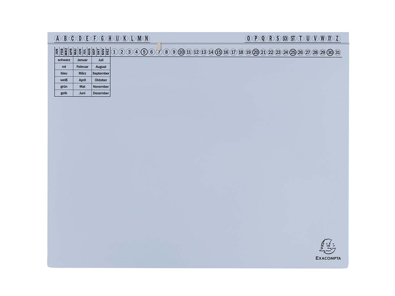 25 Exacompta Hängehefter "Exaflex Standard", 320 g/m², mit 1 Abheftvorrichtung, hellblau