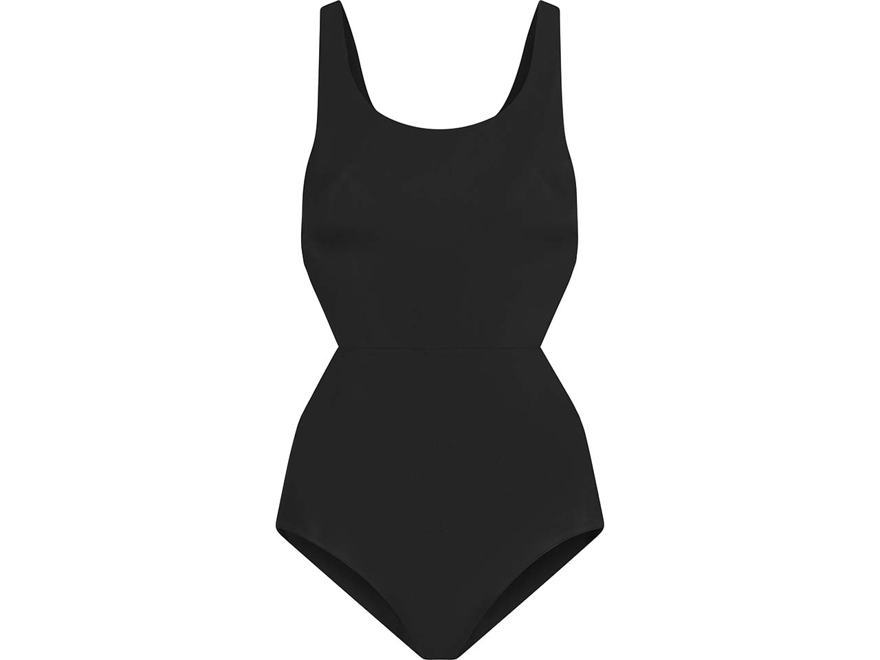 bleed Damen-Badeanzug mit Taillendetail, schwarz, Gr. M