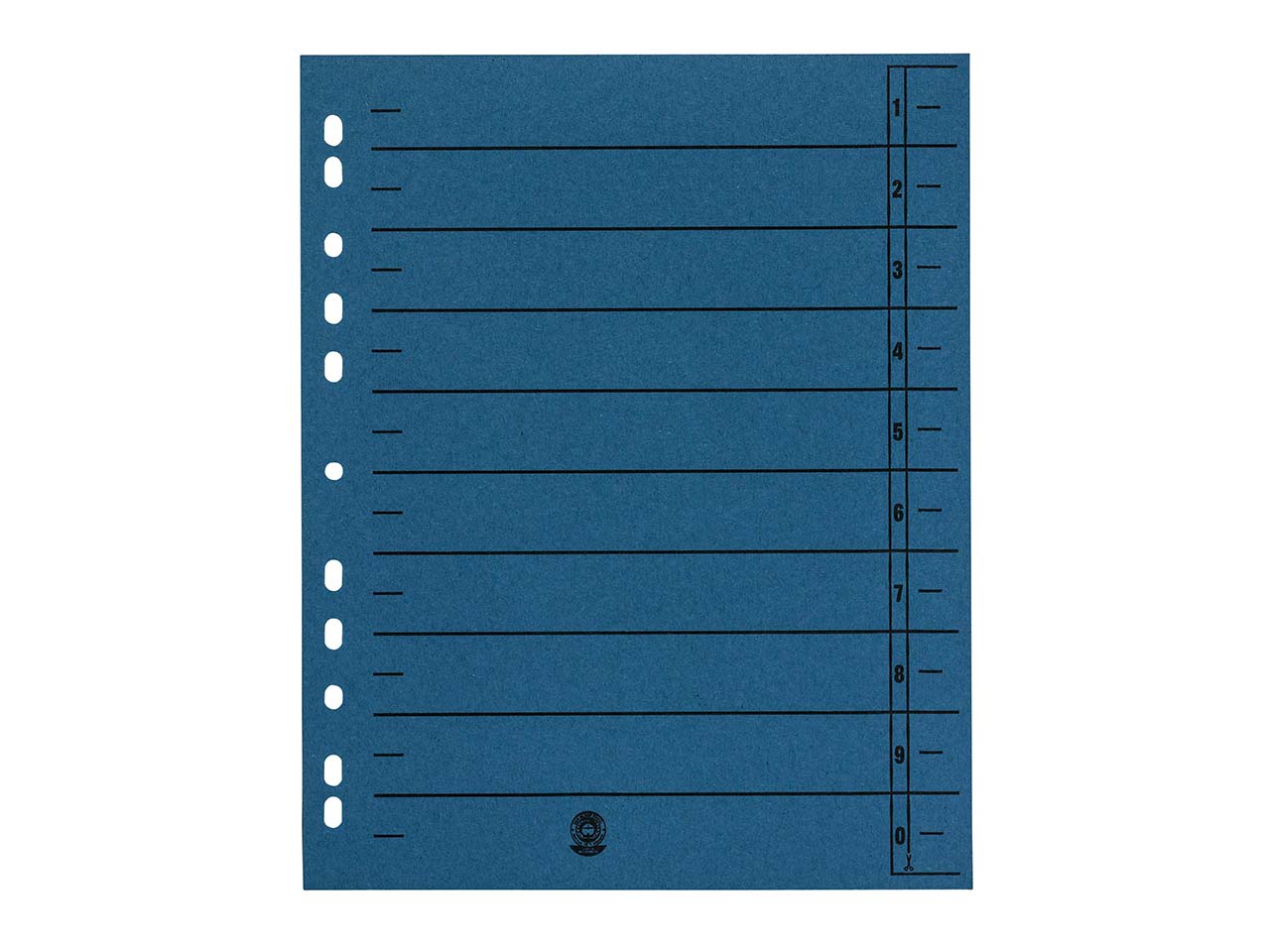 50 Trennblätter blau, 230 g/m²