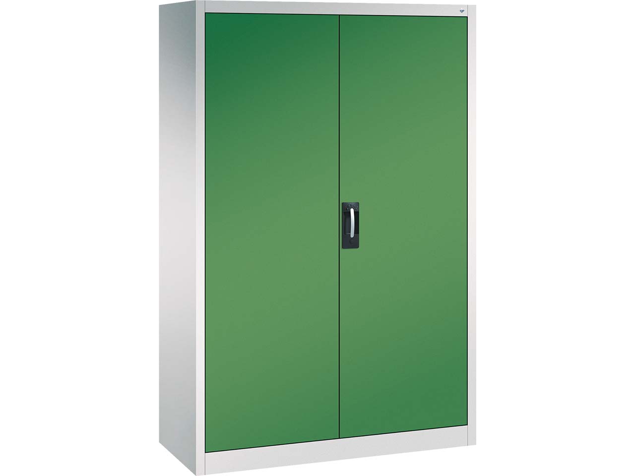 C+P Büroschrank Acurado, H1950xB1200xT500mm, Lichtgrau/Resedagrün