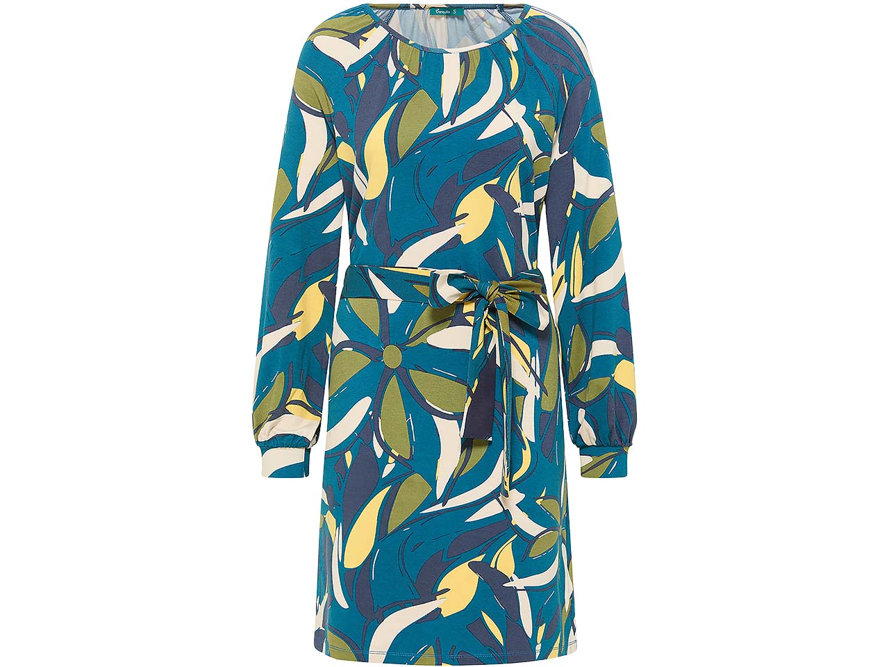 tranquillo Damen-Midi-Kleid mit Bindegürtel, lily, Gr. M