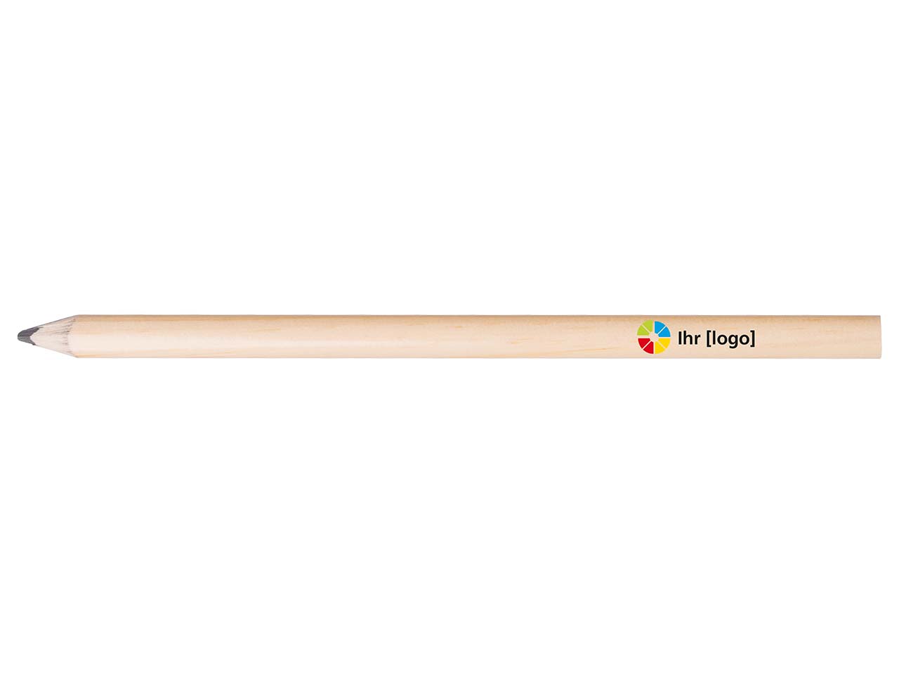 FSC-zertifizierter Zimmermanns-Bleistift oval 24 cm, natur