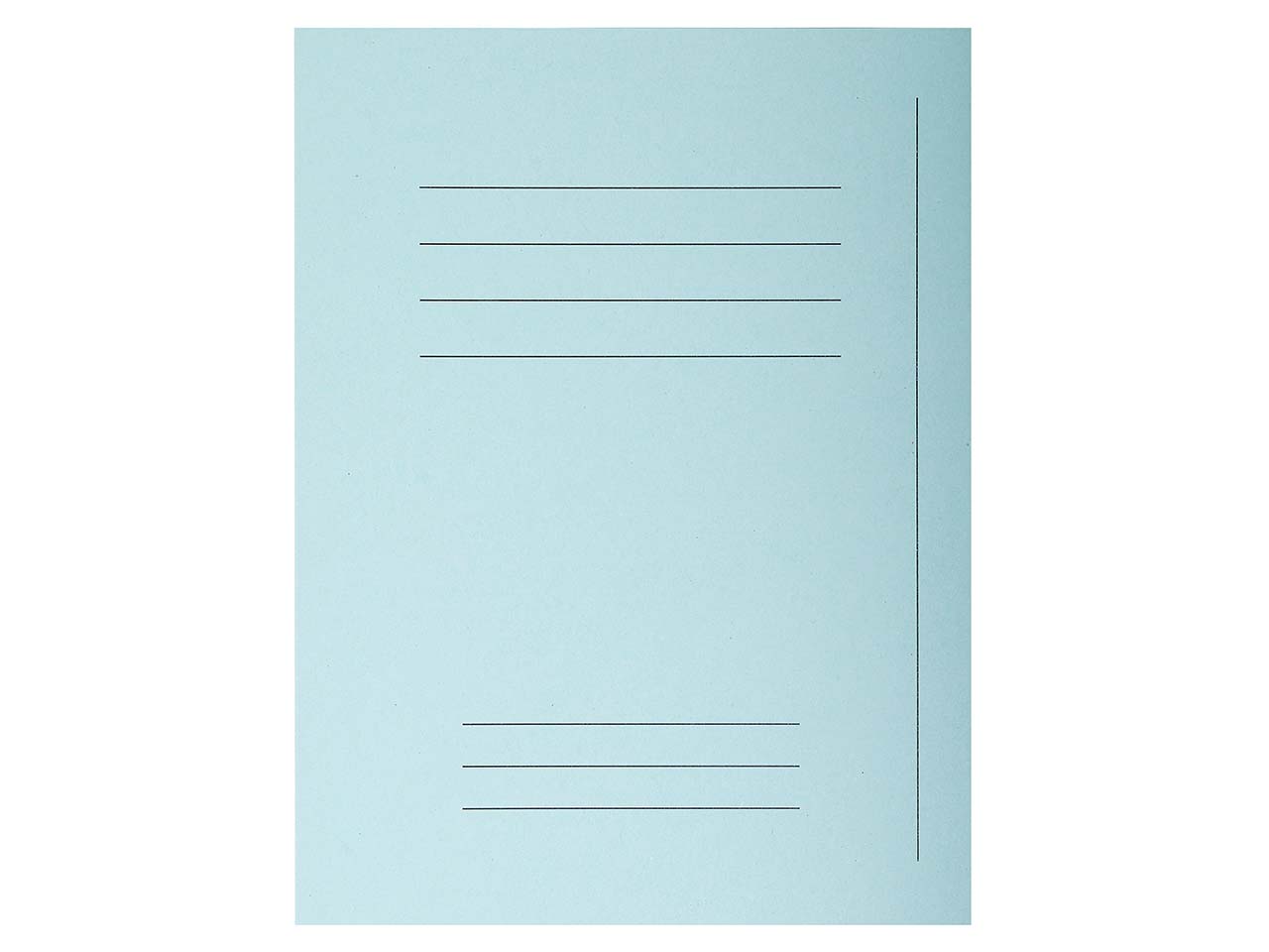 5 x 50 Exacompta Aktendeckel "Forever" mit Beschriftungsfeld, 220 g/m², DIN A4, hellblau