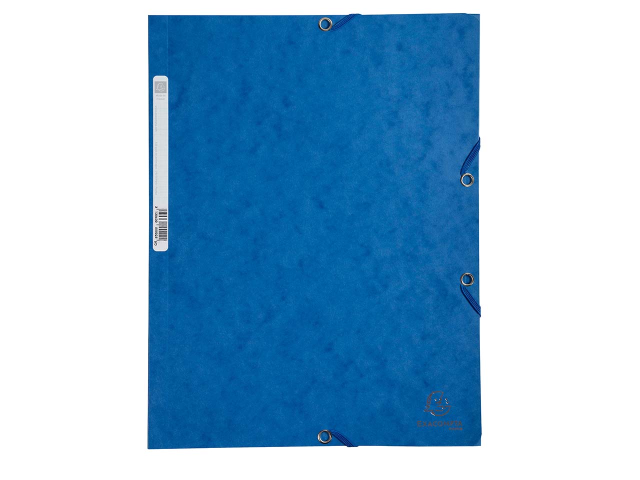 25 Exacompta Sammelmappen, Colorspan-Karton, 400 g/m², DIN A4, 3 Klappen, blau