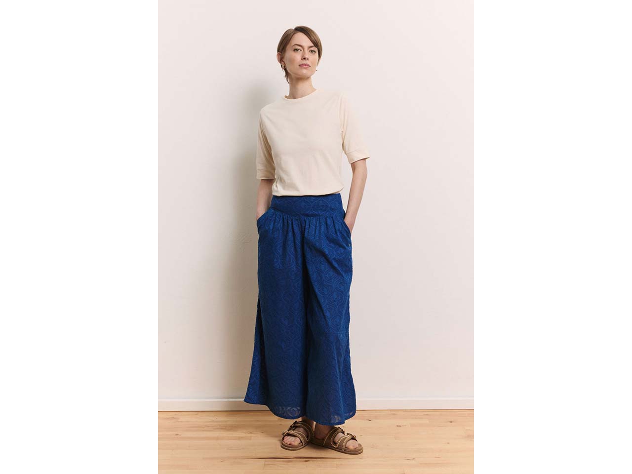 tranquillo Bio-Damen-Culotte "Soniaa" in Batist-Optik, navy, Gr. 38