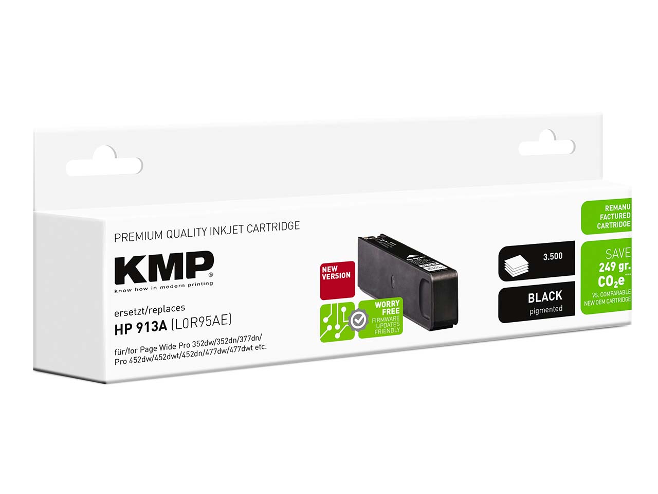 KMP Tintenpatrone ersetzt hp L0R95AE, Nr. 913 schwarz
