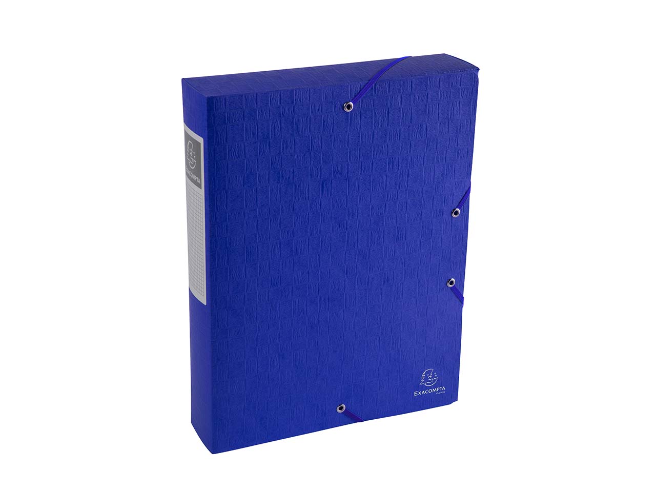 10 Exacompta Archivboxen "Scotten" aus Colorspan, 600 g/m², DIN A4, blau, RB 60 mm