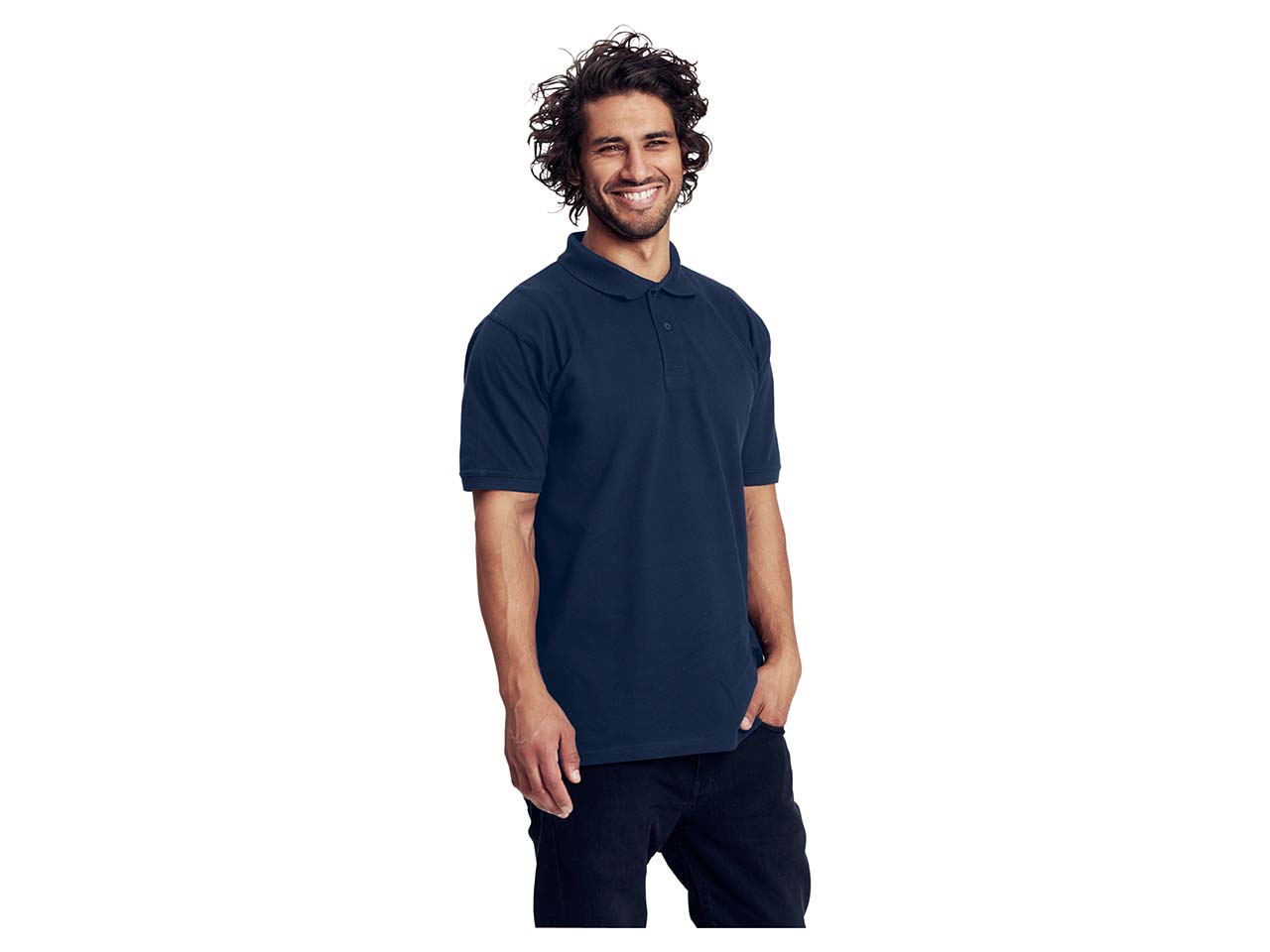 Neutral Bio-Herren-Poloshirt, 235 g/m² dunkelblau, Gr. L
