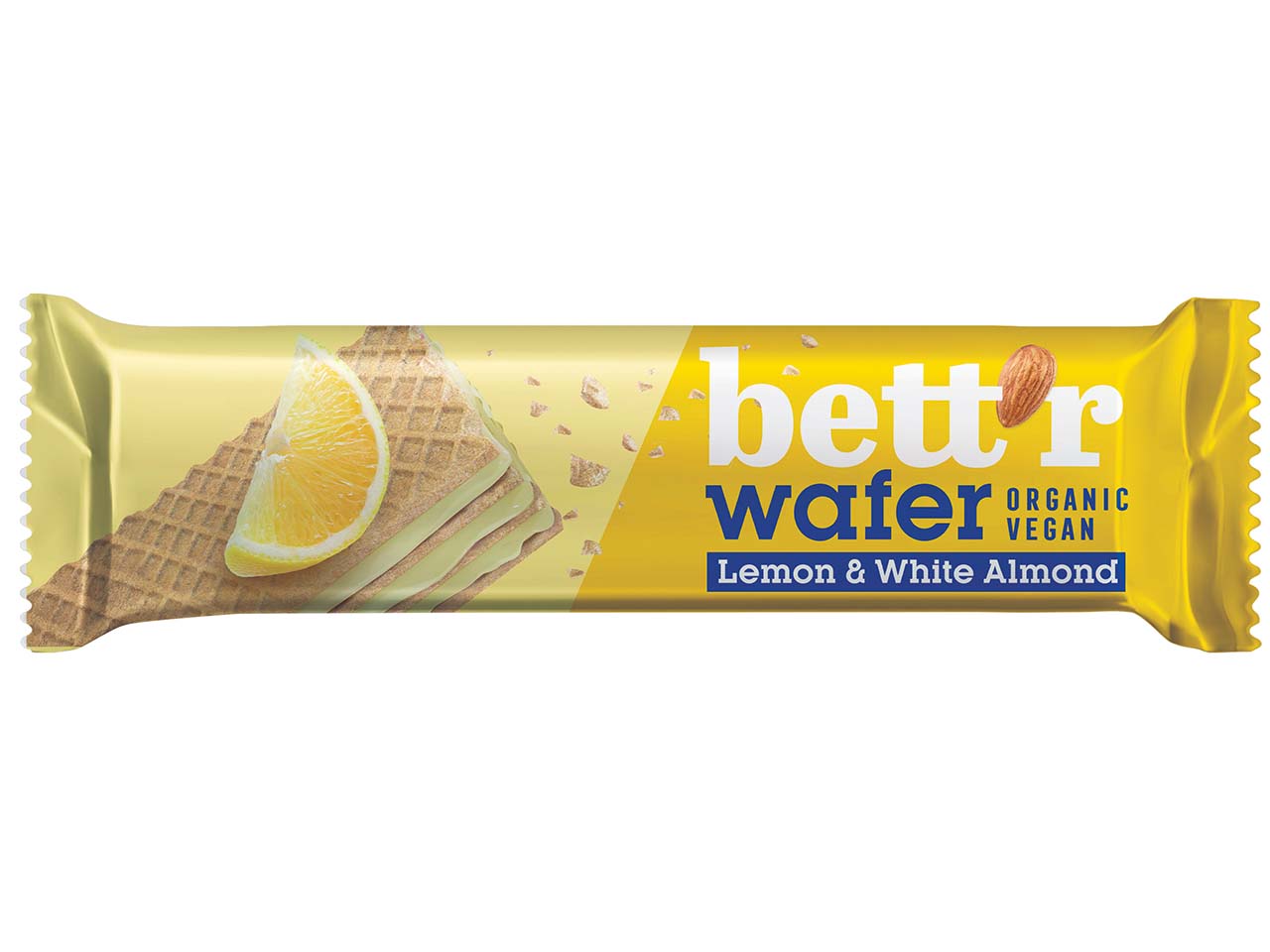 bett'r Bio-Waffelschnitte "Lemon & White Almond" vegan, 30 g