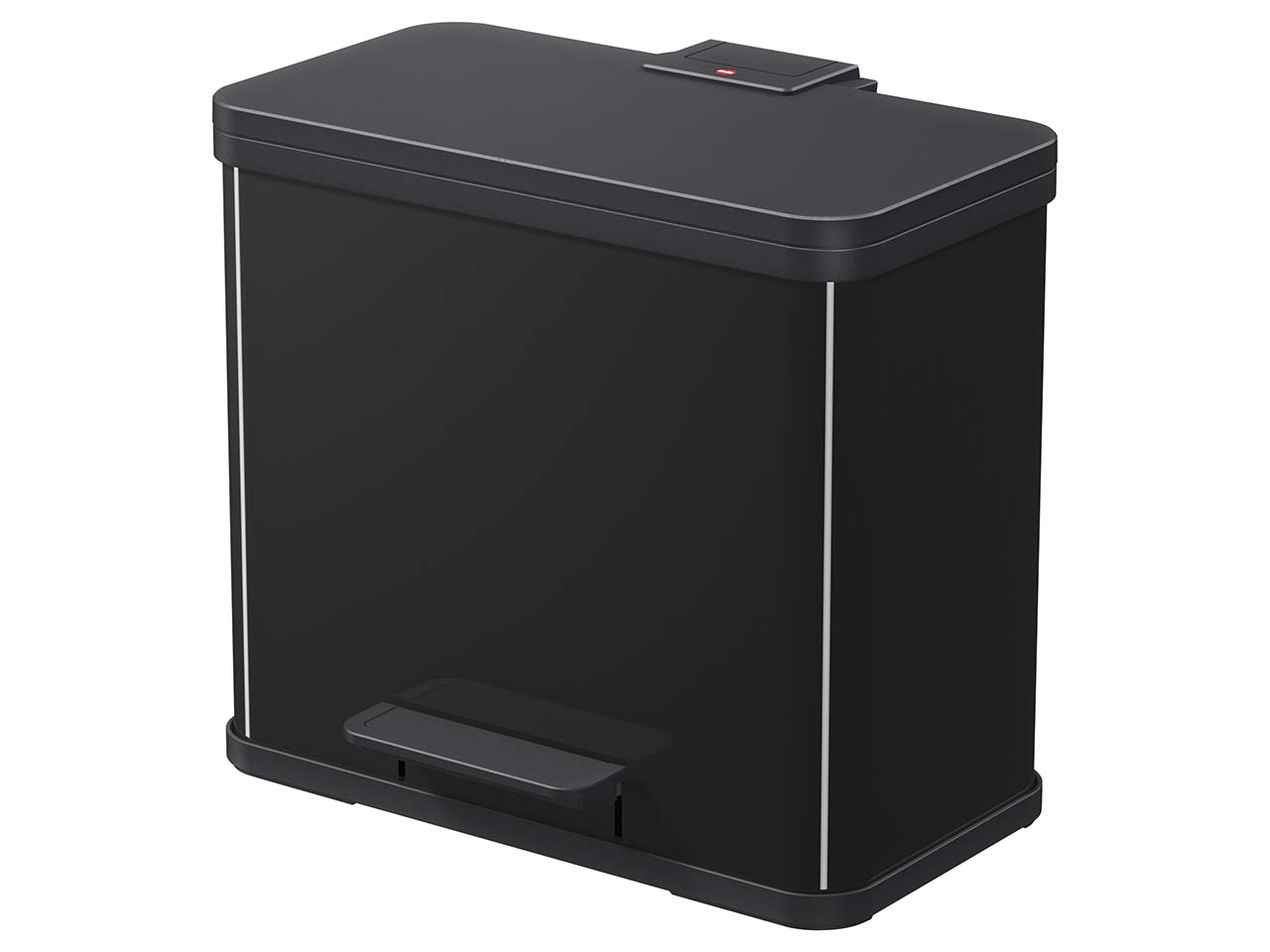 Hailo Abfall-Treteimer "ProfiLine Solid Öko Trio Plus L" 3 x 9 l schwarz