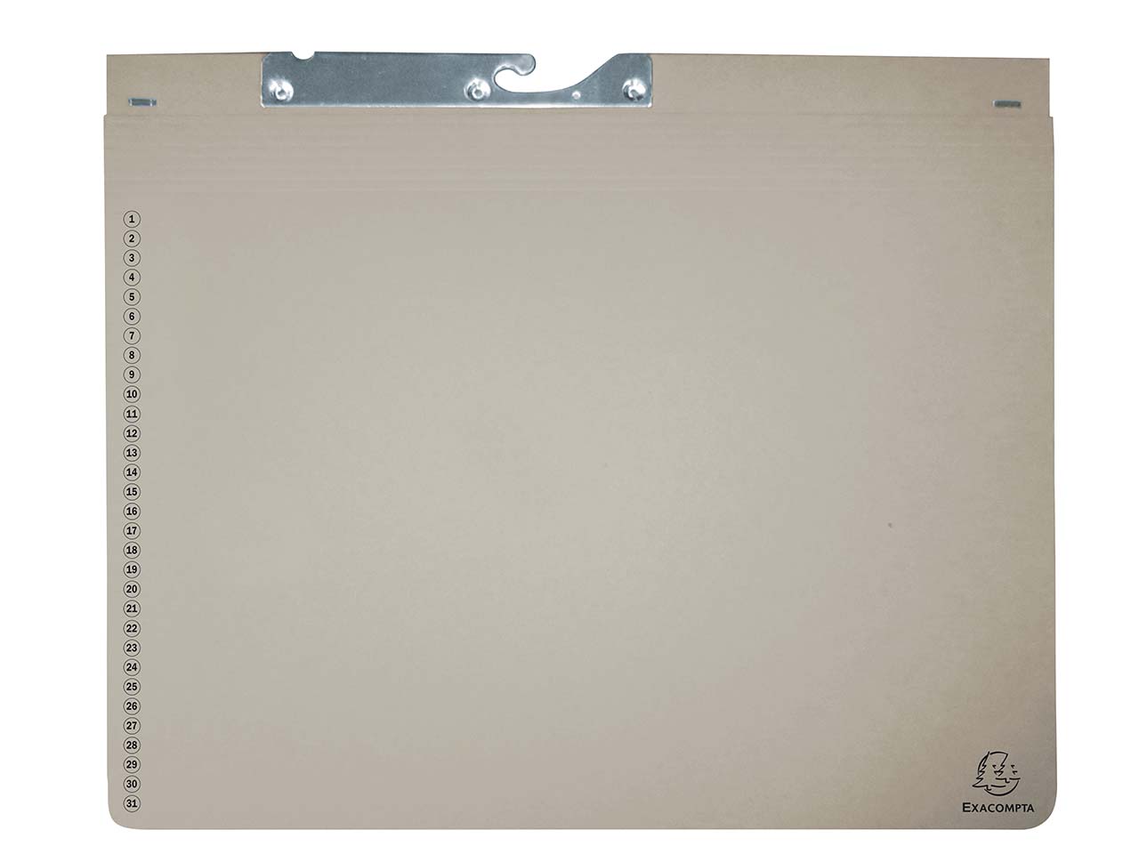 25 Exacompta Hängehefter, 320 g/m², mit 2 Abheftvorrichtungen, grau