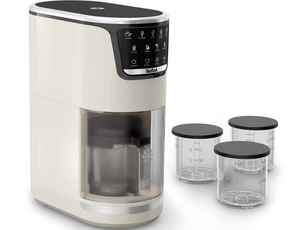 TEFAL Eismaschine "DOLCI" mit 10 Programmen, weiß