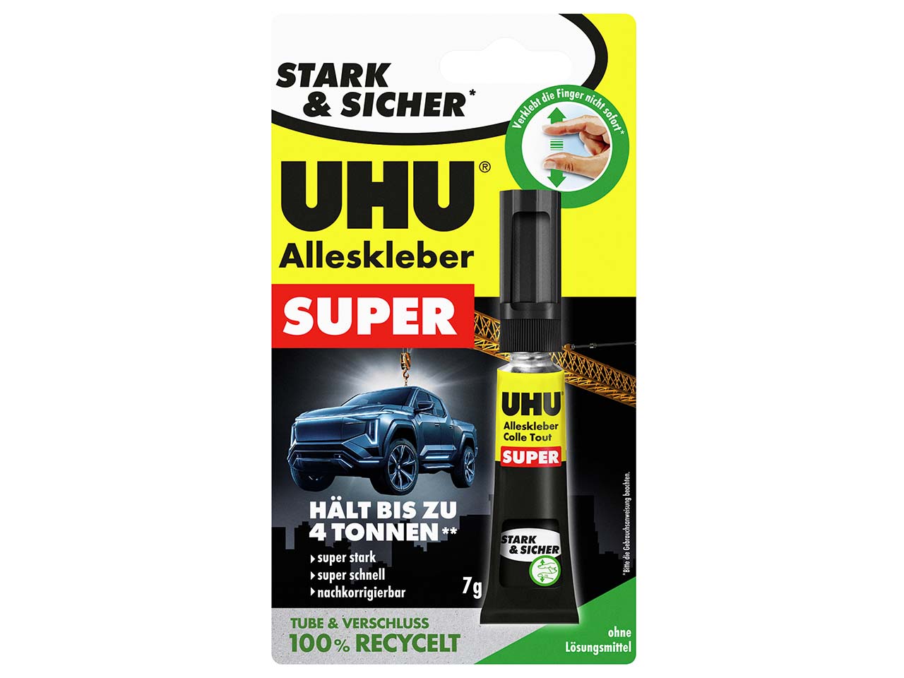 UHU Alleskleber "SUPER" in der Tube, ohne Lösungsmittel, 7 g