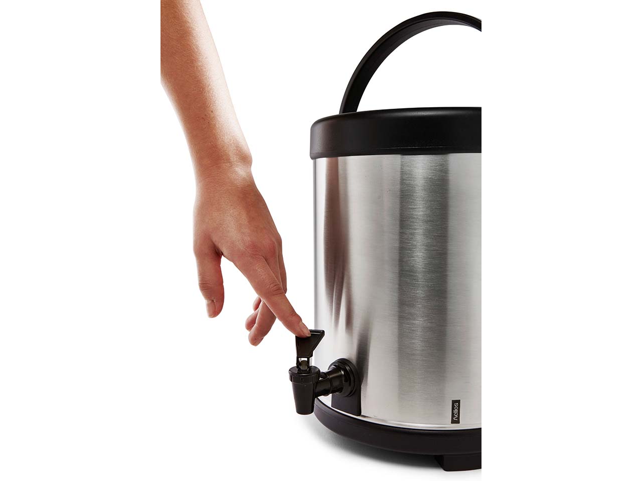 helios Isoliergetränkespender "Maxx" mit mattiertem Edelstahlmantel, 6 l, silber