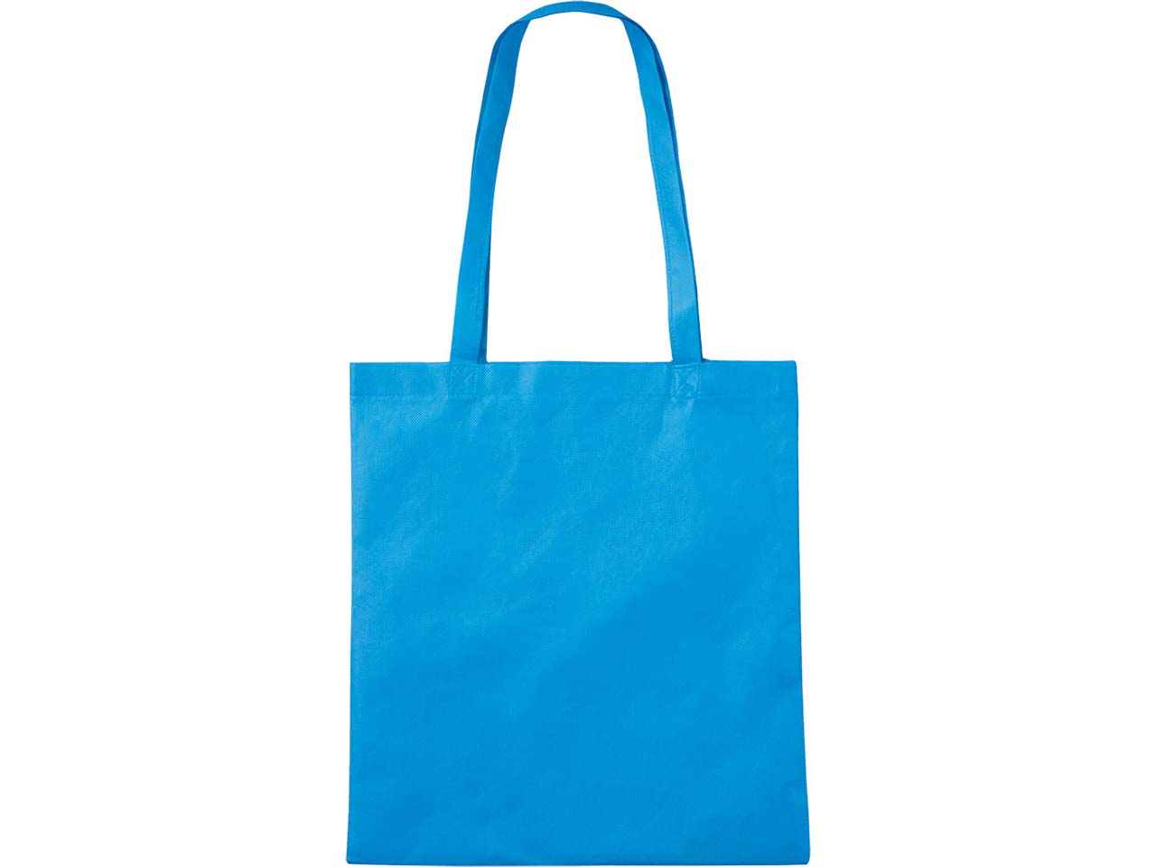 PP-Taschen, hellblau, 38x42 cm mit zwei langen Henkeln