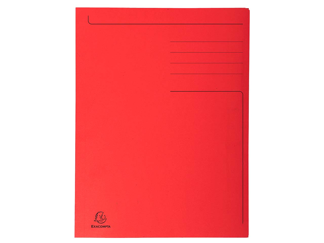 50 Exacompta Aktenmappen "Forever", 3 Klappen, 280 g/m², DIN A4, rot