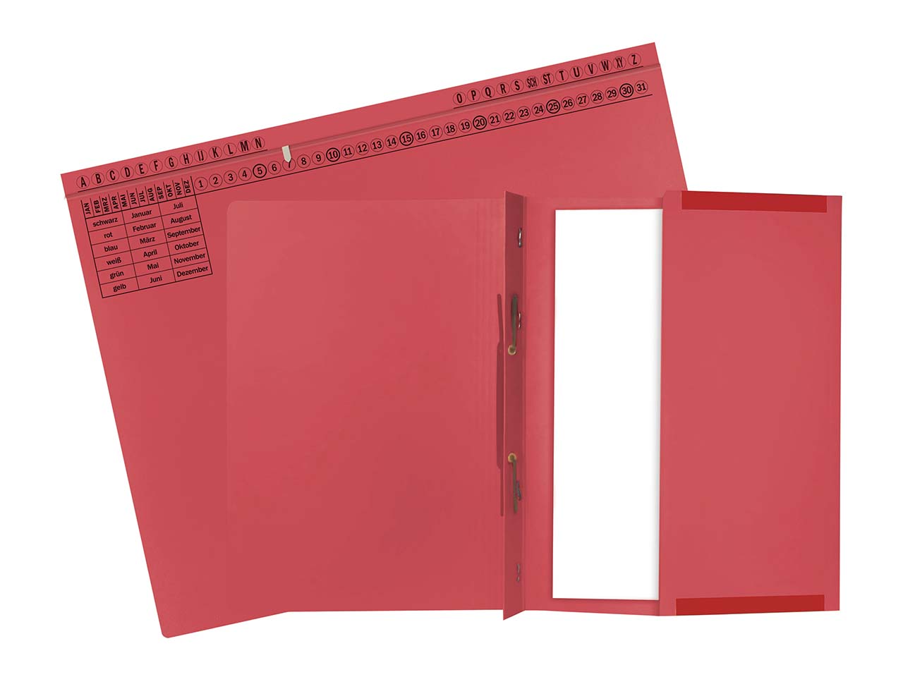 25 Exacompta Hängehefter "Exaflex Standard", 320 g/m², mit 1 Abheftvorrichtung, rot