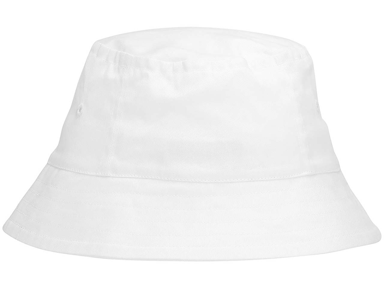 Neutral Bio-Bucket Hat aus Baumwoll-Twill, white, Gr. M/L