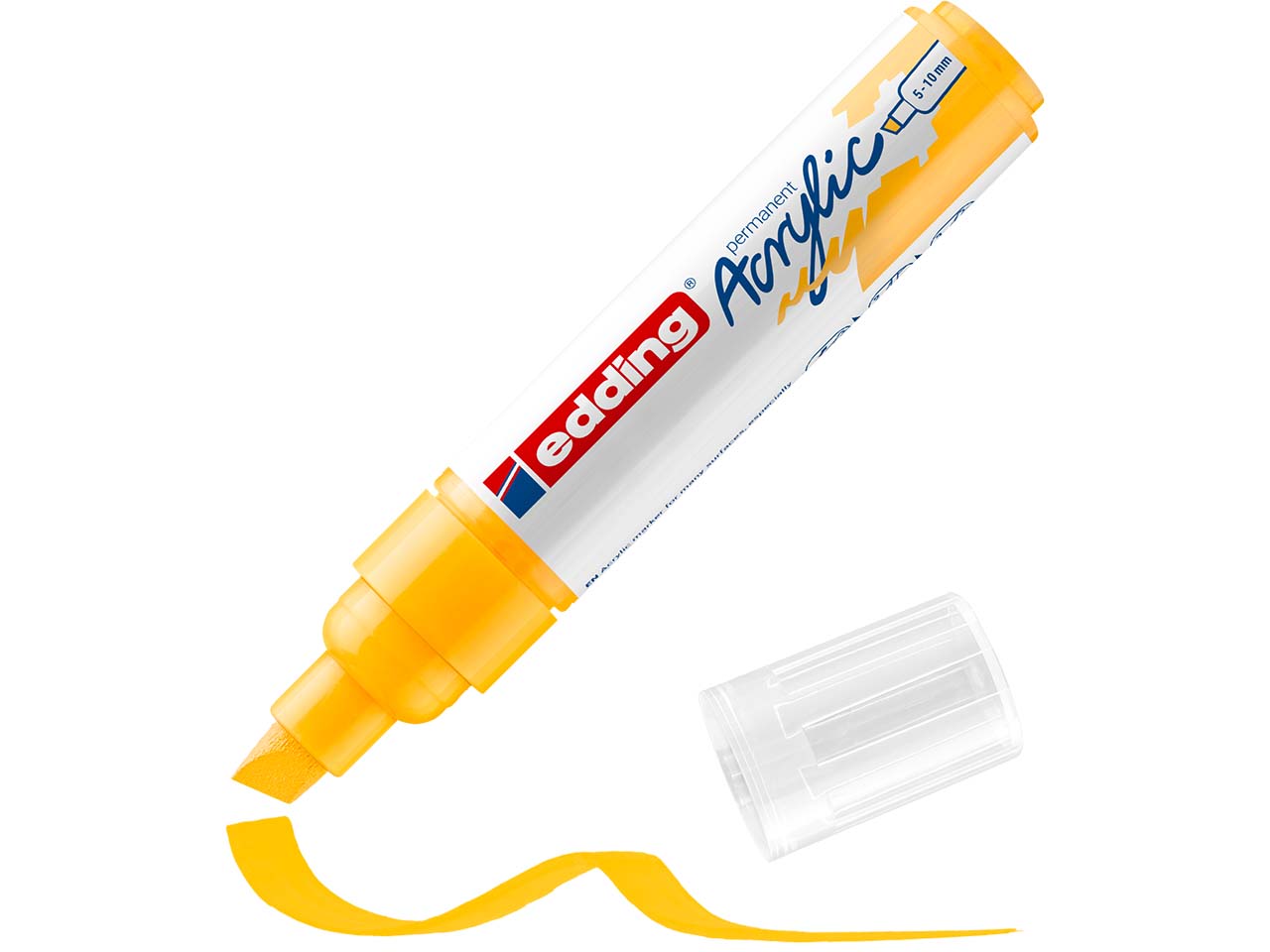 edding Acrylmarker "Acrylic 5000" Keilspitze, gelb