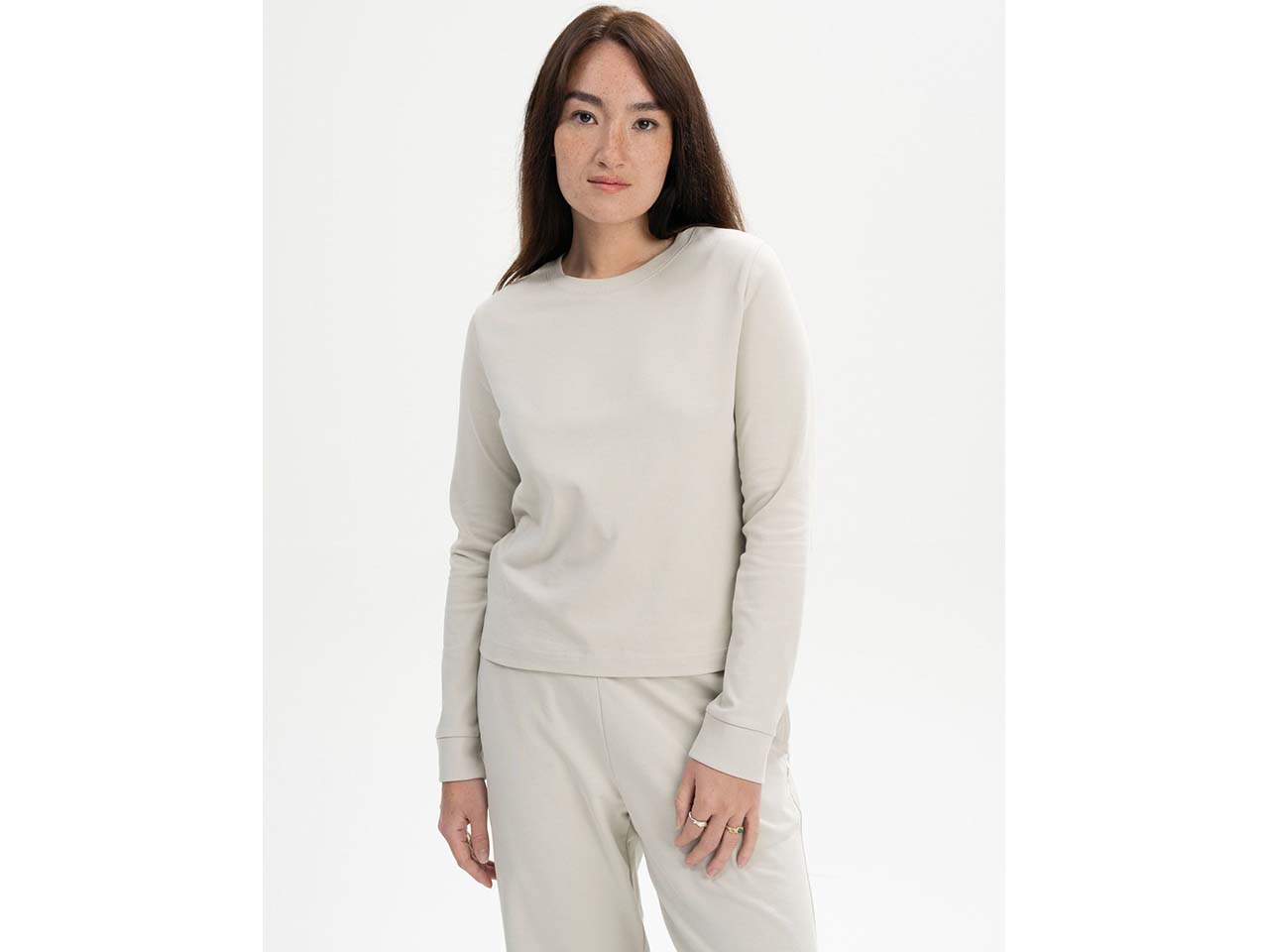 MELA Bio-Damen-Langarmshirt 'AASTHA' 260 g/m², birke, Gr. M
