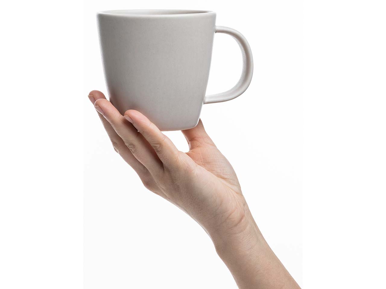 tranquillo Tasse "VALLORA" aus Steinzeug, 380 ml, creme