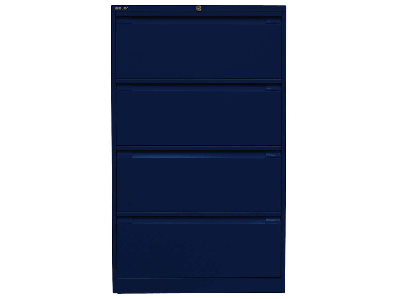 Bisley Registraturschrank oxfordblau 4 Schubladen 2-bahnig