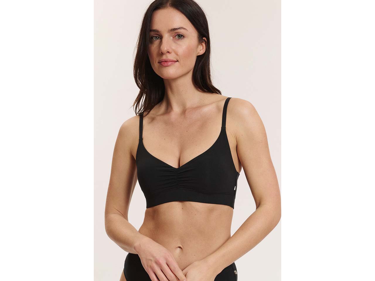 tranquillo Damen-Bralette "Nolaa" aus Tencel, black, Gr. S