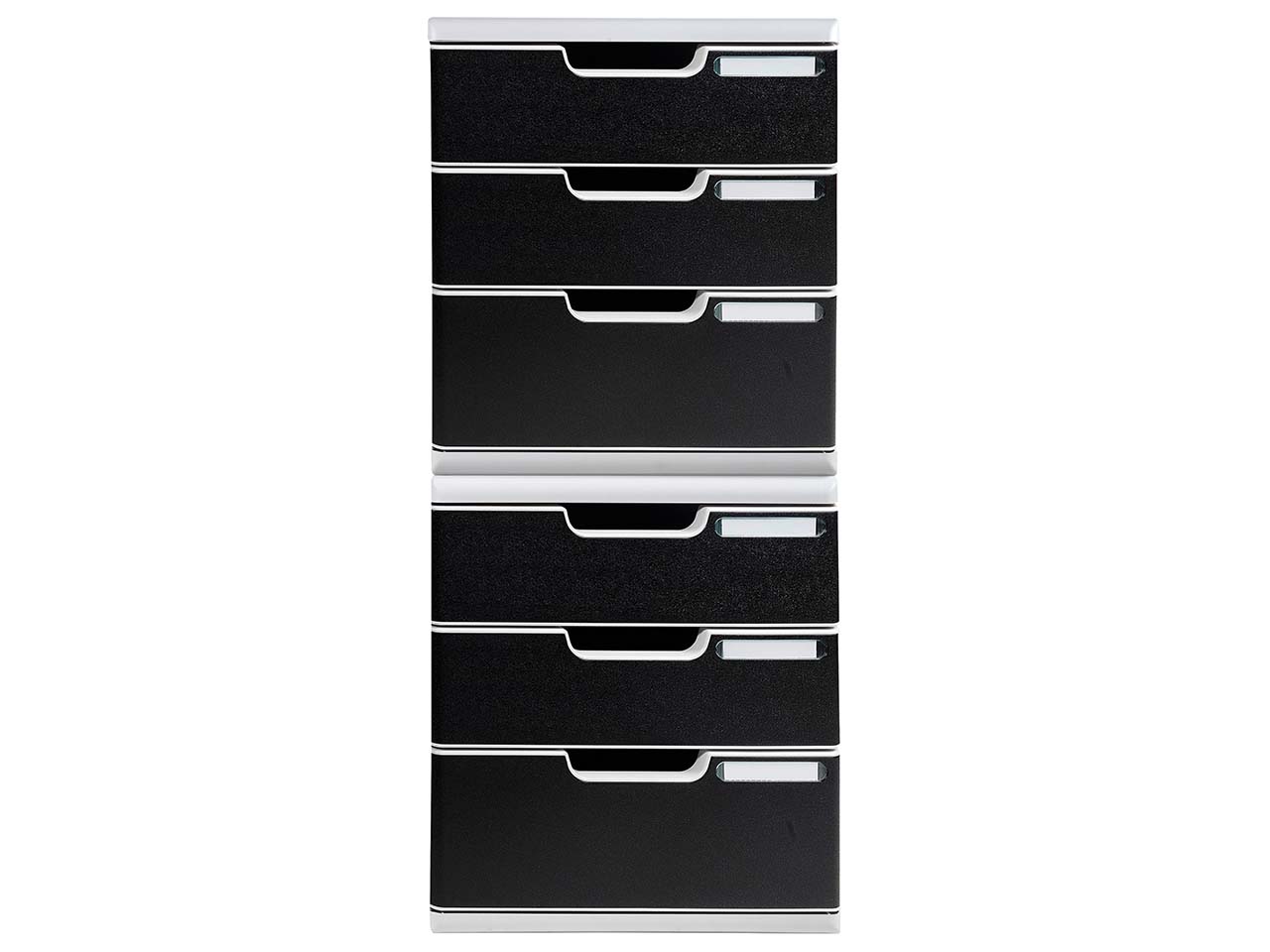 Exacompta Schubladenbox Modulo "Office", DIN A4+, 3 Schubladen geschlossen, schwarz