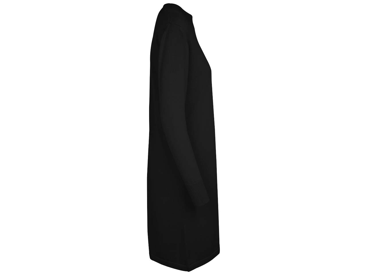 MELA Bio-Damen-Midikleid 'HARLEEN', langarm, schwarz, Gr. S