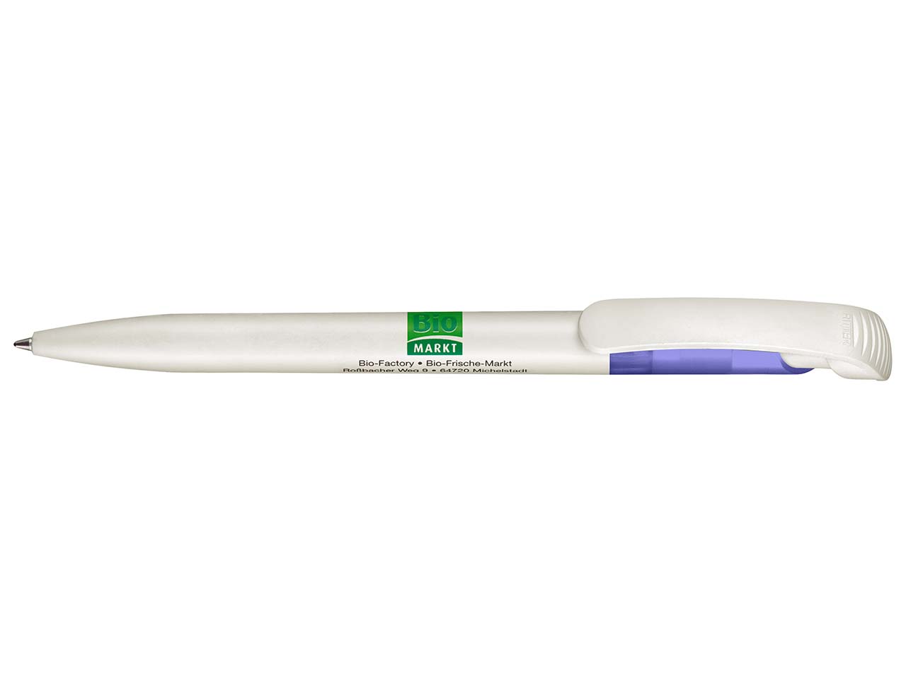 RITTER CARES Druckkugelschreiber 'BioPen' lavendellila transparent