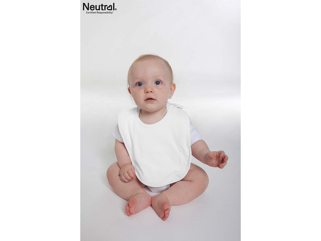 Neutral Bio-Baby-Lätzchen 23 x 34 cm, weiß