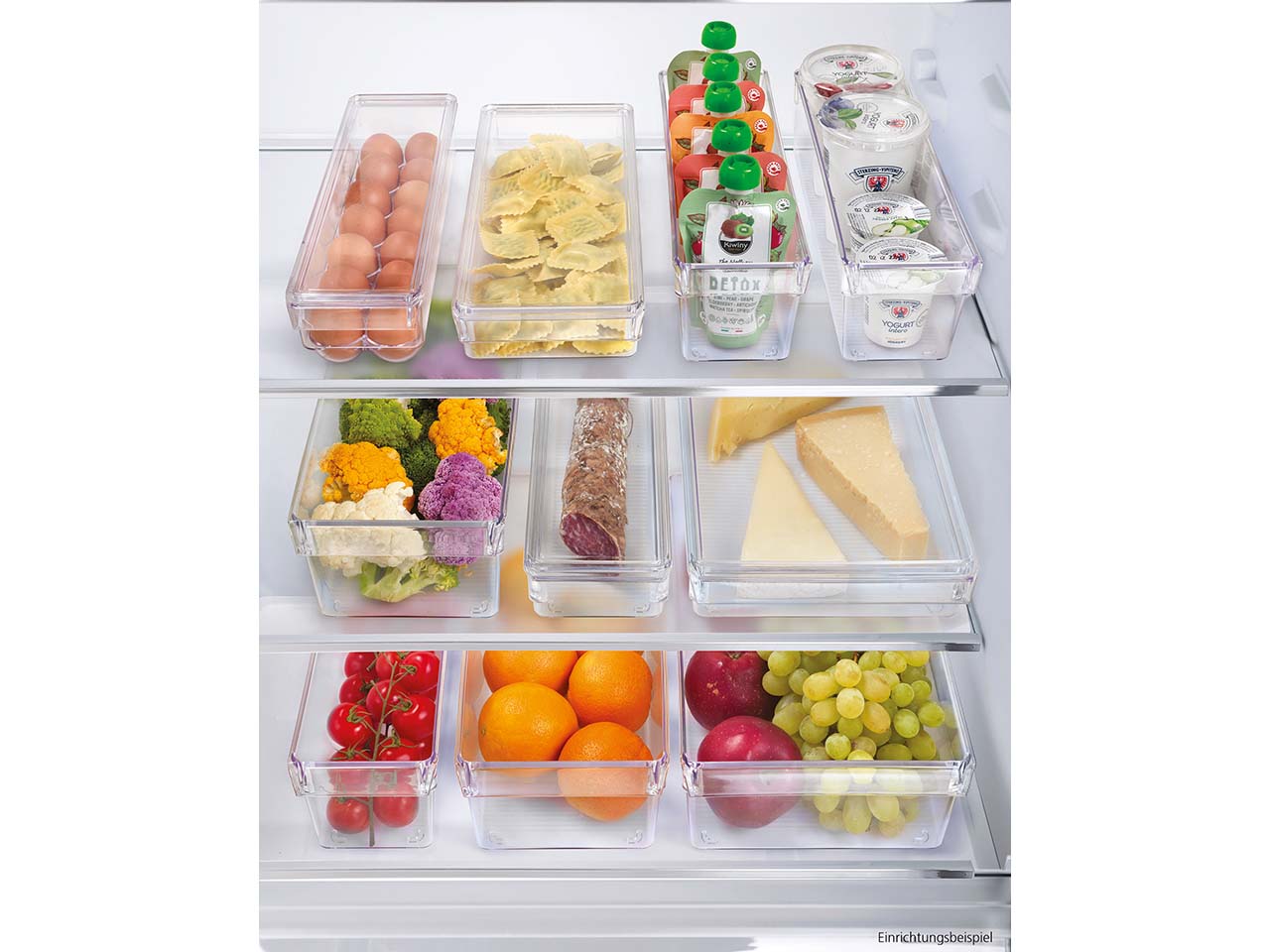 Metaltex Kühlschrank Organizer "Frigo", klein mit Deckel, 10 x 37 x 5 cm