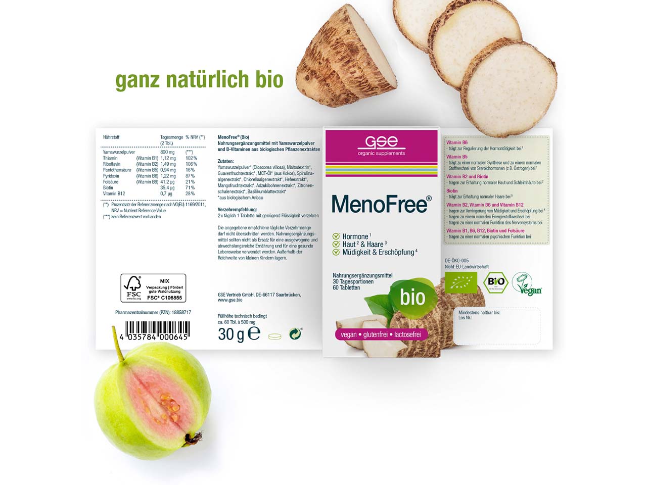 GSE Bio-Tabletten "MenoFree", 60 Stück