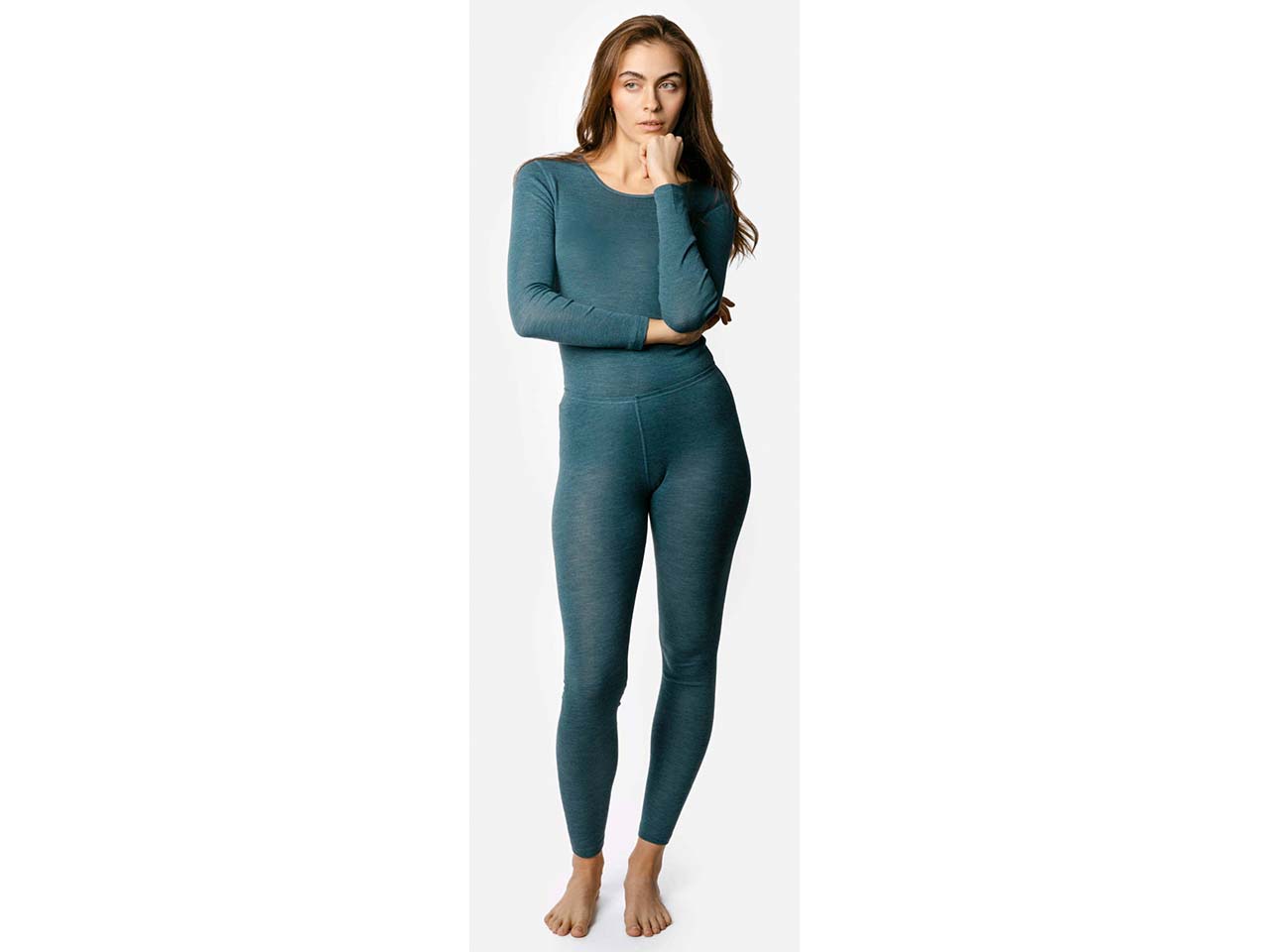 Living Crafts Bio-Damen-Leggings 'BASSY', harbour blue, Gr. M