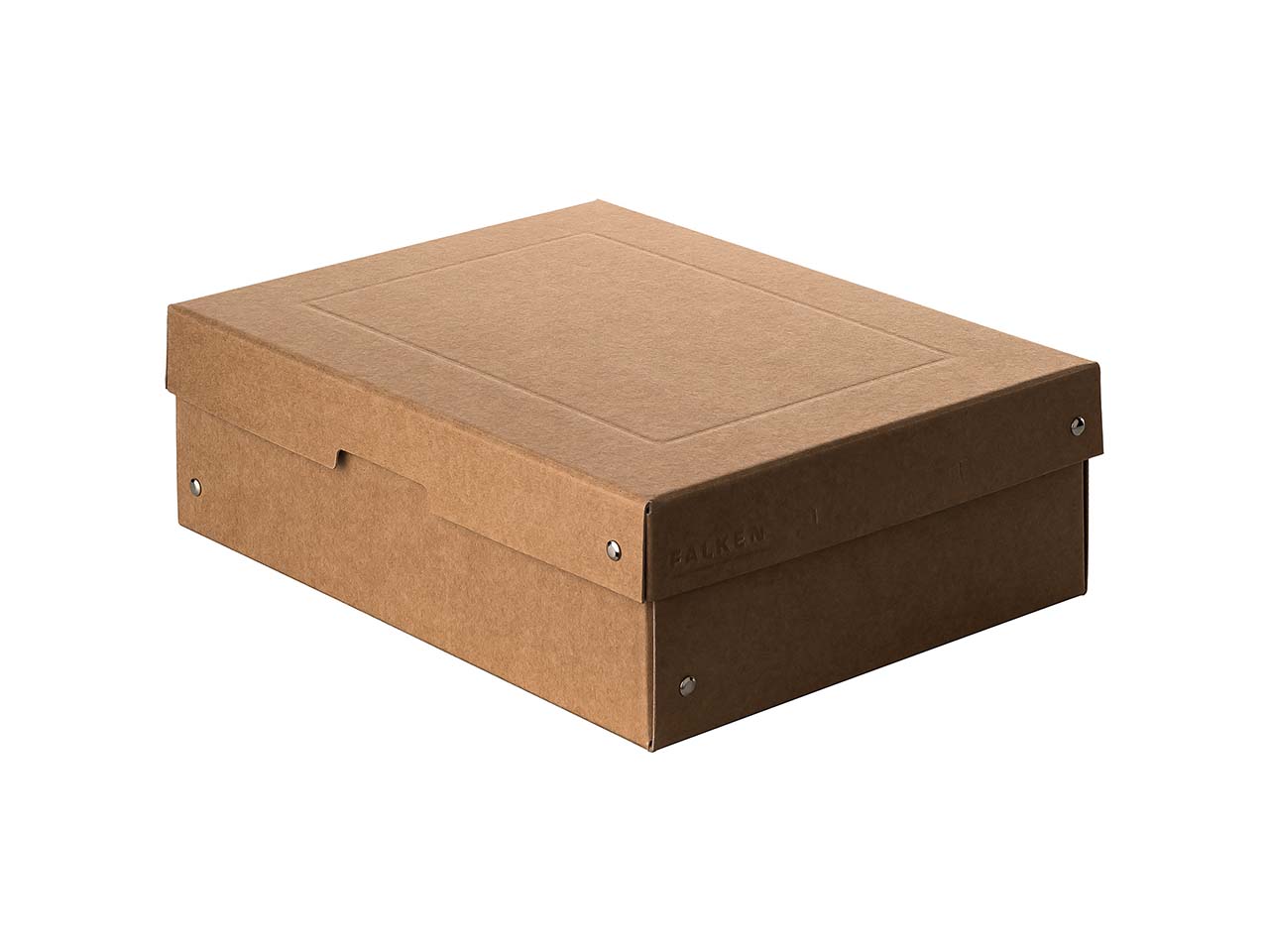 5 Falken Aufbewahrungsboxen "PureBox", 780 g/m², DIN A4, 10 cm Höhe, braun