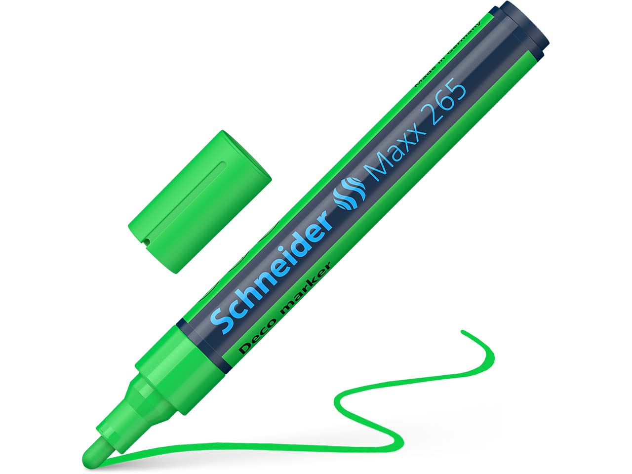 Schneider Kreidemarker "Maxx 265" mit Rundspitze 2-3 mm, hellgrün