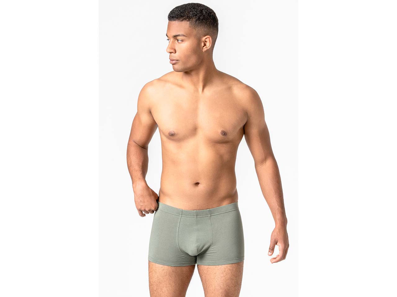Living Crafts Bio-Herren-Boxershorts "SAGON" 3 Stk., multi/pine, Gr. XL