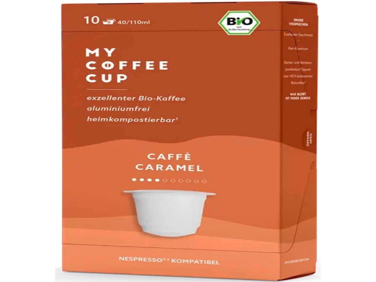 MY COFFEE CUP Bio-Kaffeekapseln "Caffé Caramel" 10 Stk.