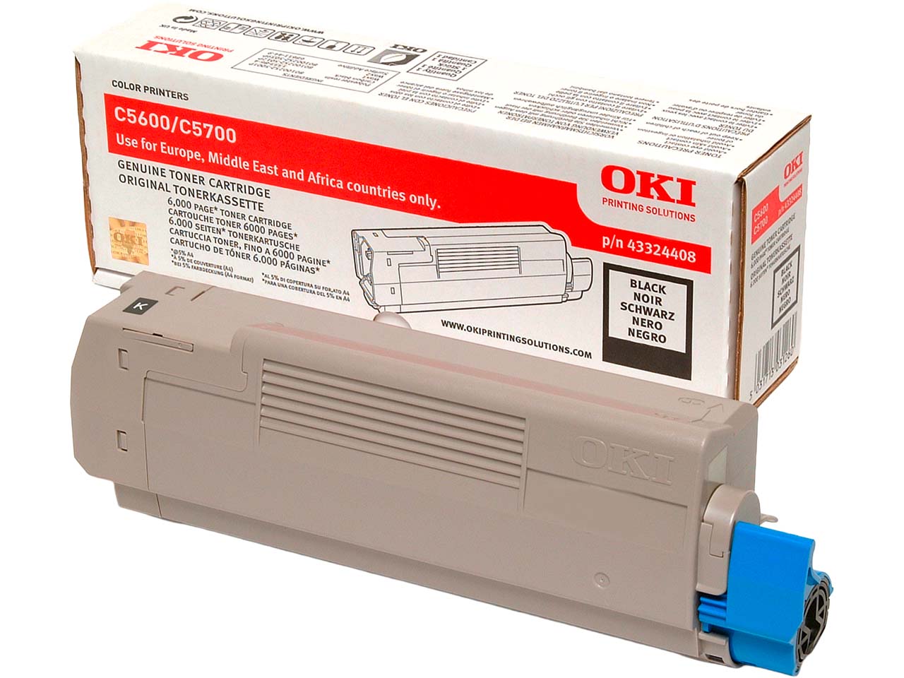 Oki Toner 43324408 schwarz
